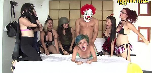  MAMACITAZ - Siary Diaz - Halloween Crazy Sex Party With A Nasty Latina Teenager